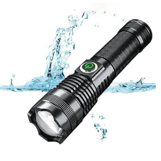 Linterna recargable con zoom